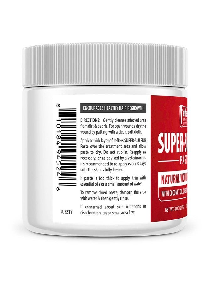 Jeffers Super Sulfur Healing Paste - Natural Skin & Wound Care for Horses, Dogs, Cats & Livestock - Soothing Sulfur Based Formula with Calendula, Bentonite Clay & Coconut Oil - 8 oz - Image 2